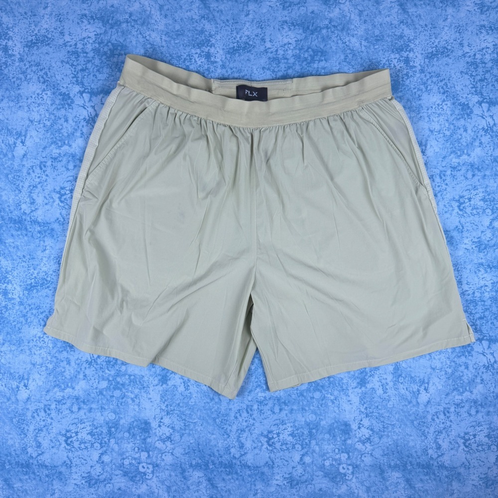 FLX Men Athletic Wander Shorts Beige XL MX21V131RS Kohl's Hiking Gym Running